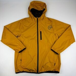 UVEX Mens Size S K26 Rain Jacket Full Zip Yellow Hooded